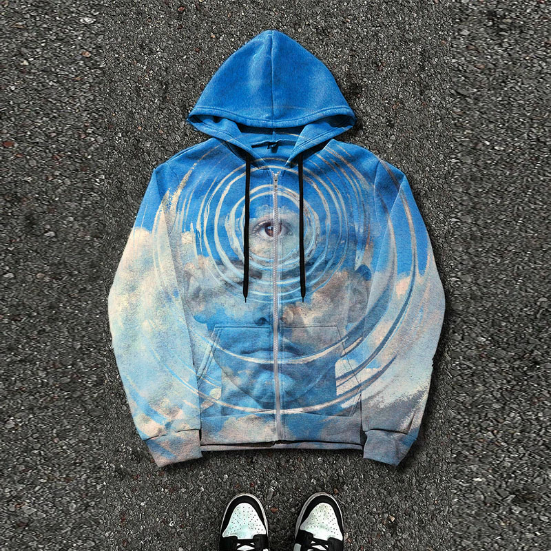 Art Graffiti Zipper Hoodie