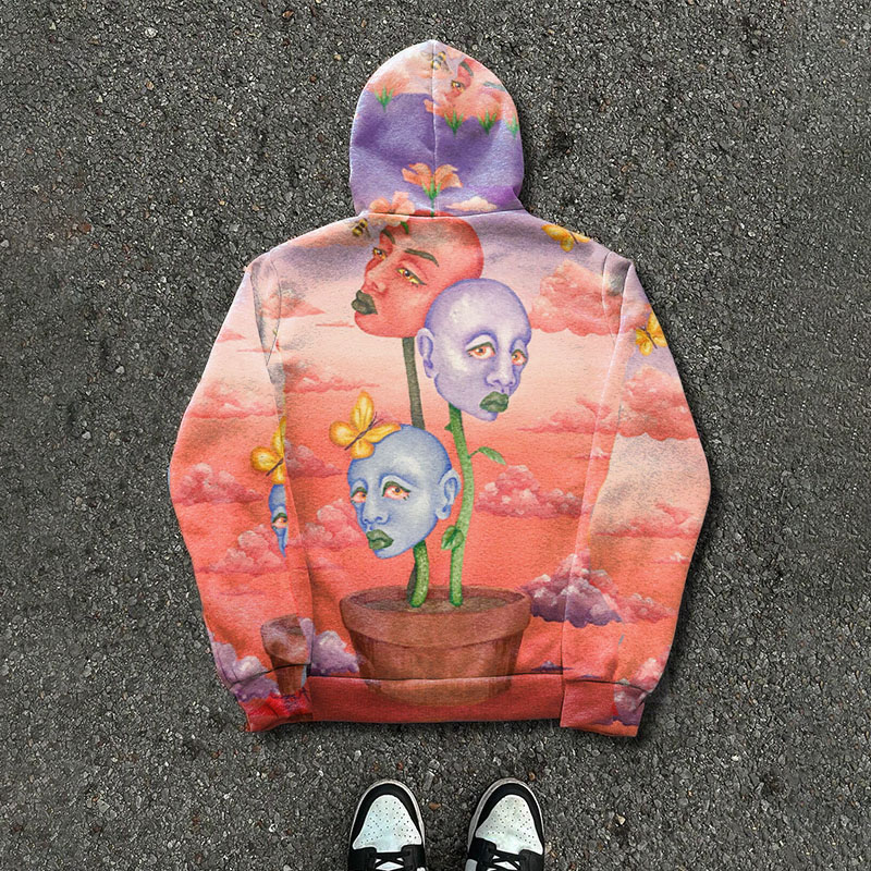 Art Graffiti Zipper Hoodie