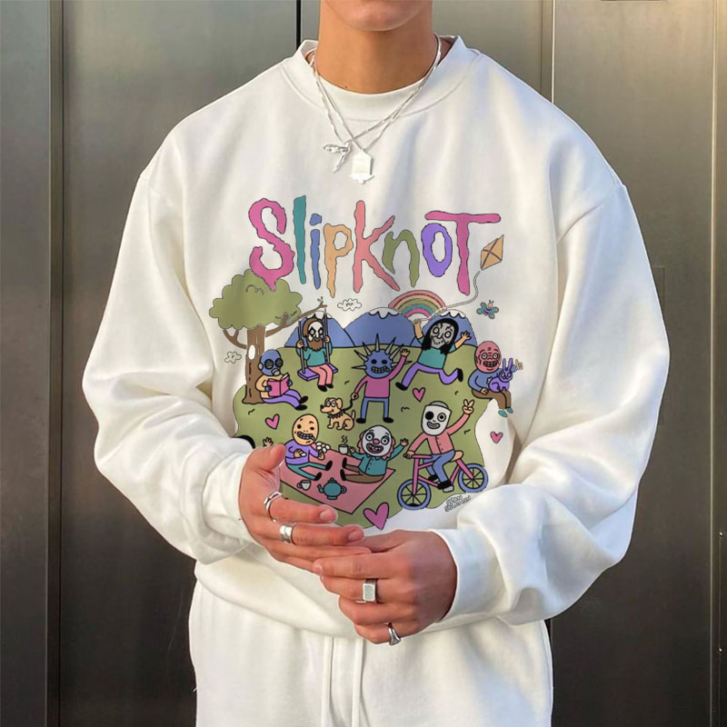 Slipknot Animated Graffiti Crew Neck Sweatshirt