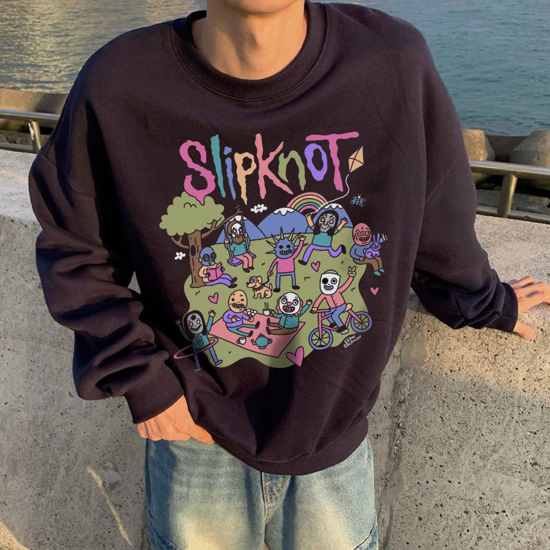 Slipknot Animated Graffiti Crew Neck Sweatshirt