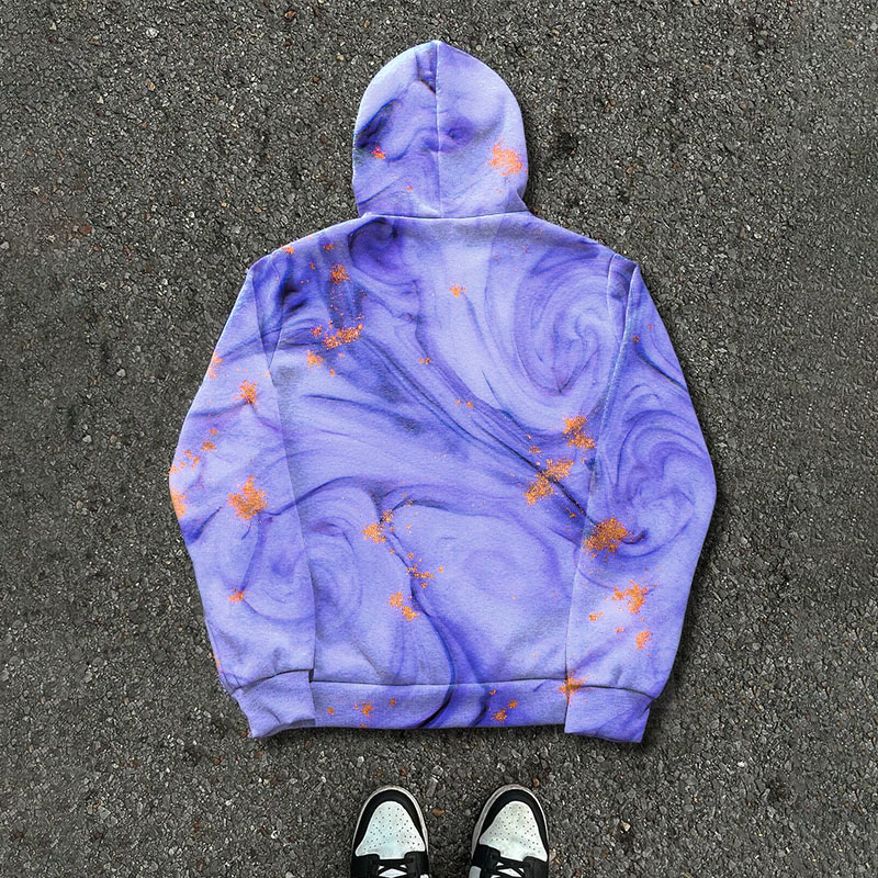 Unisex Art Graffiti Zipper Hoodie