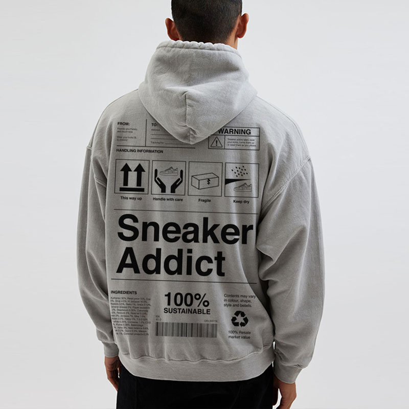 Sneaker Addict Printed Hoodie