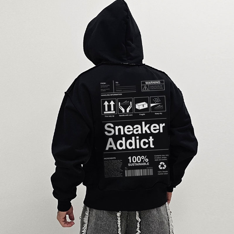 Sneaker Addict Printed Hoodie