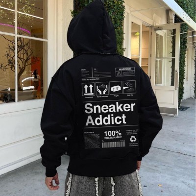 Sneaker Addict Printed Hoodie