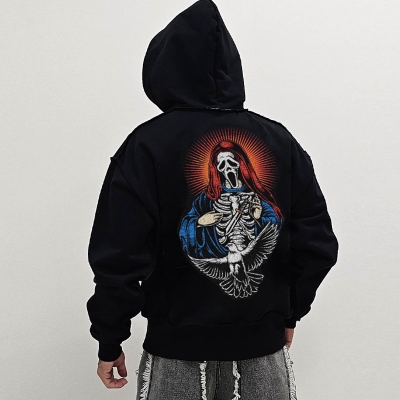 Halloween Print Hoodie