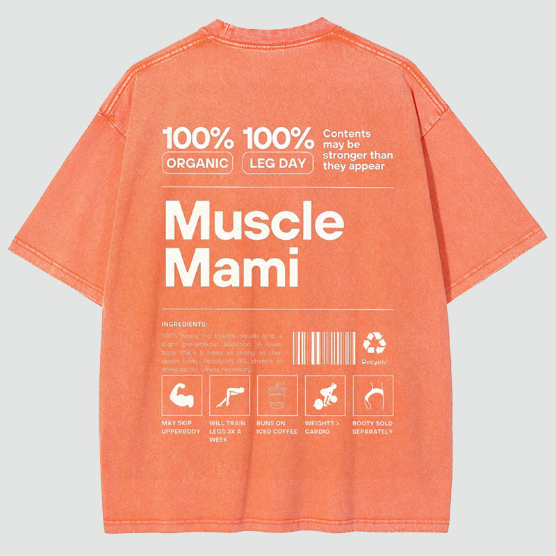 Muscle Mami Vintage Snowflake Washed T-Shirt