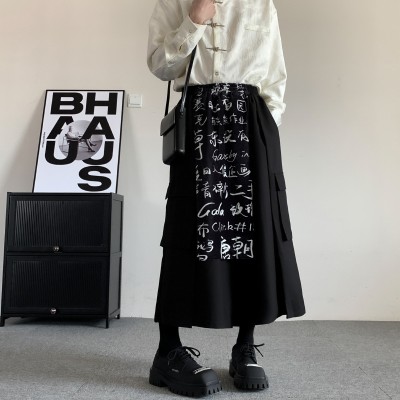 Dark Yamamoto Style Genderless Casual Pants