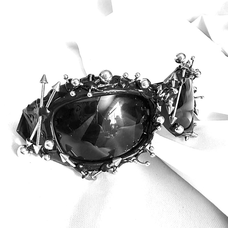 Punk Studded Vinyl Sunglasses