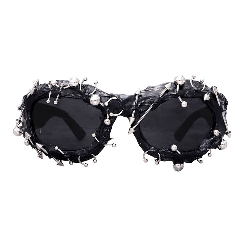 Punk Studded Vinyl Sunglasses