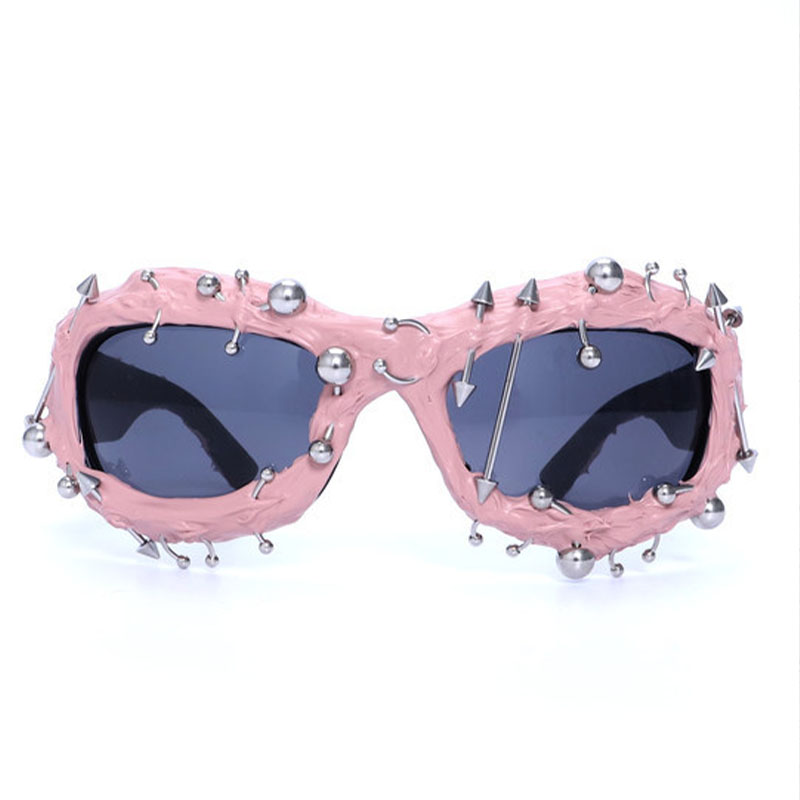 Punk Studded Vinyl Sunglasses
