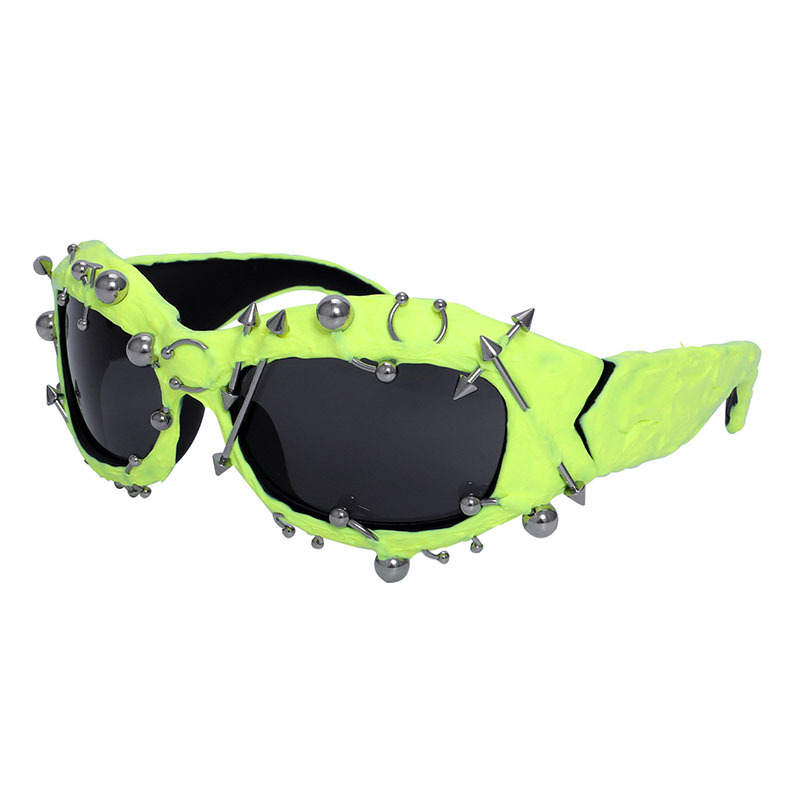 Punk Studded Vinyl Sunglasses