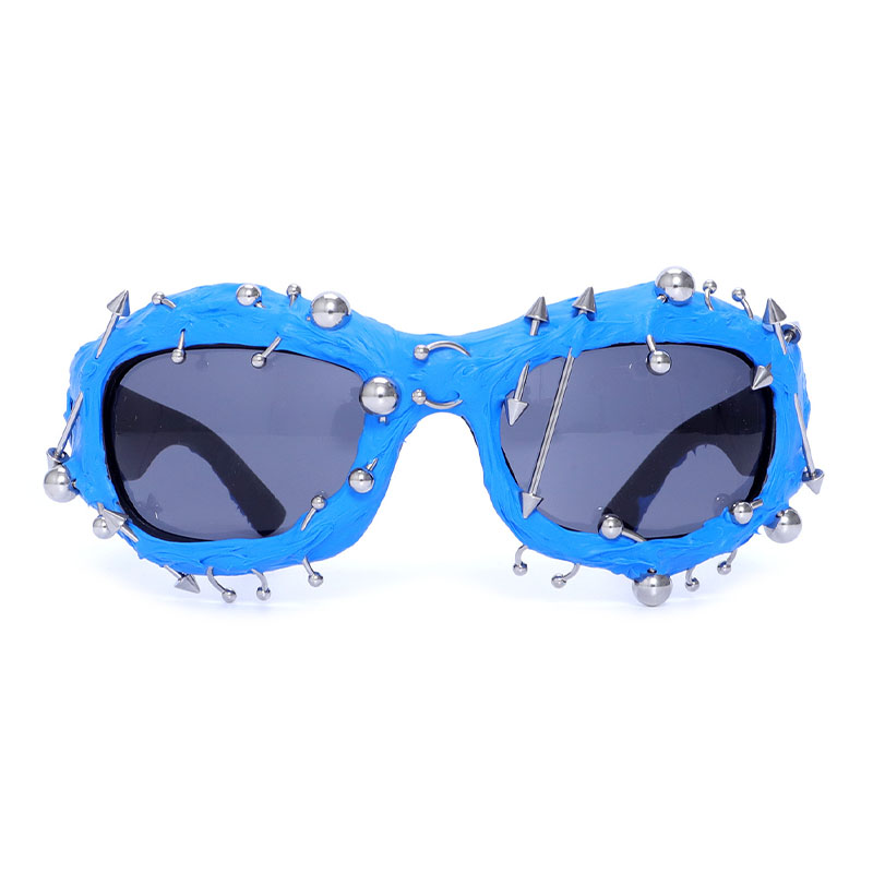 Punk Studded Vinyl Sunglasses
