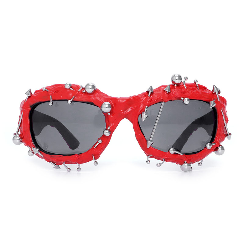 Punk Studded Vinyl Sunglasses