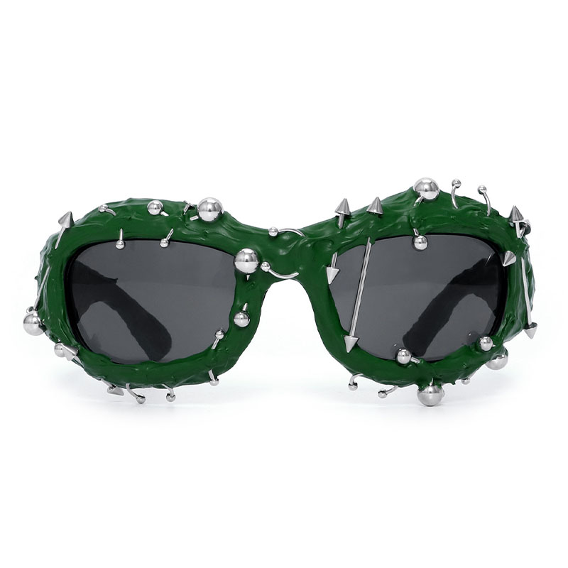 Punk Studded Vinyl Sunglasses