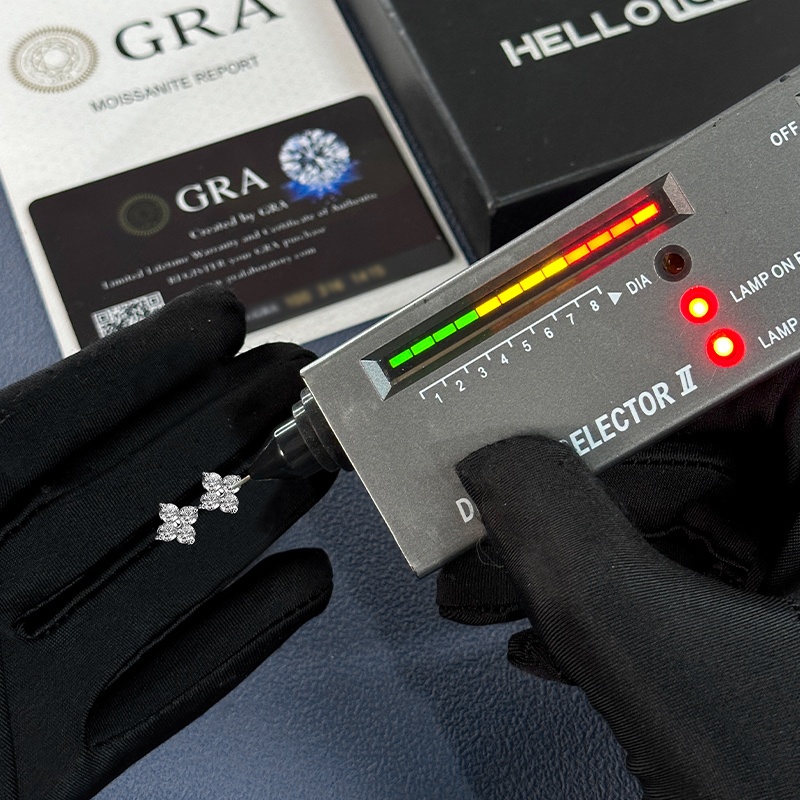 S925 & Moissanite 0.8CTW Four Leaf Clover Stud Earrings S925 & Moissanite 0.8CTW Four Leaf Clover Stud Earrings