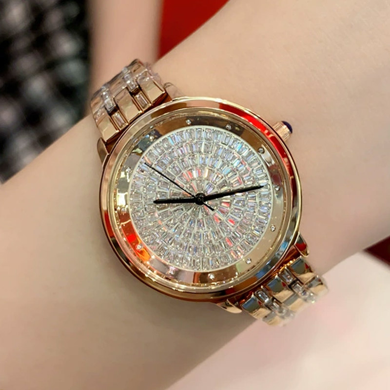 Iced Baguette Cut Women's Quartz Watch