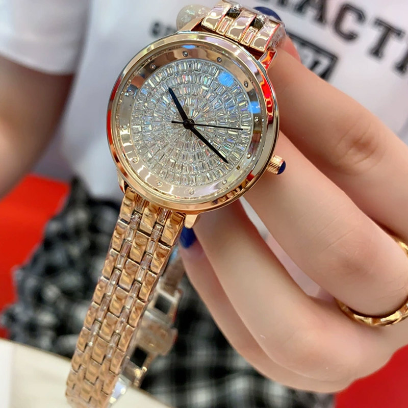 Iced Baguette Cut Women's Quartz Watch