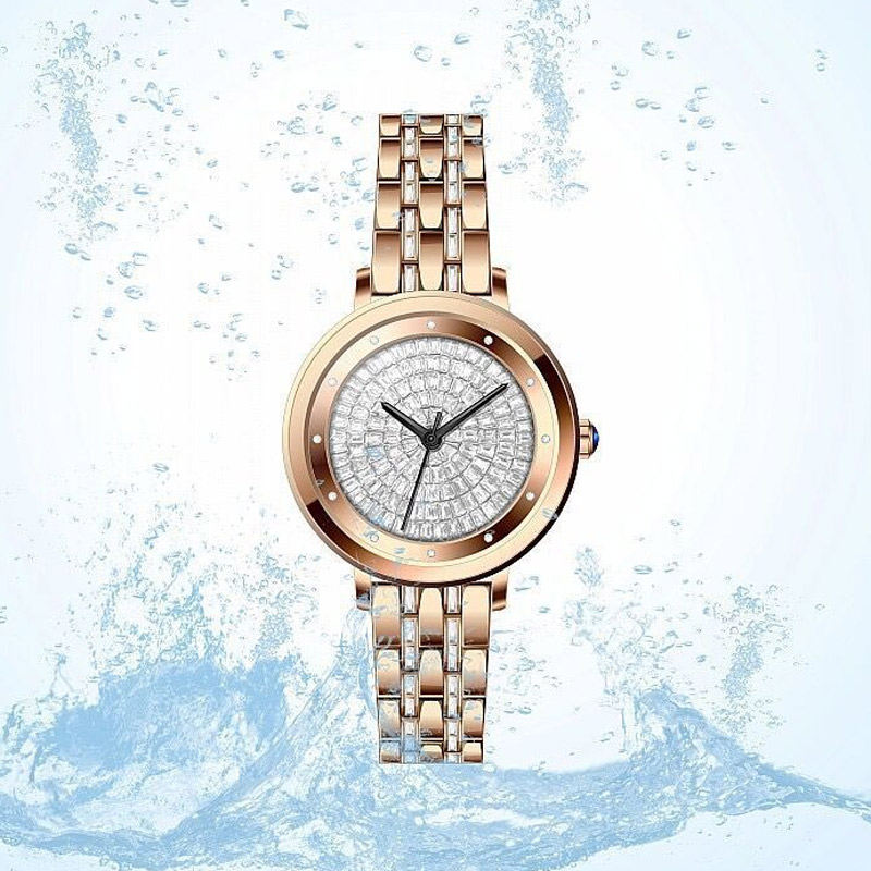 Iced Baguette Cut Women's Quartz Watch