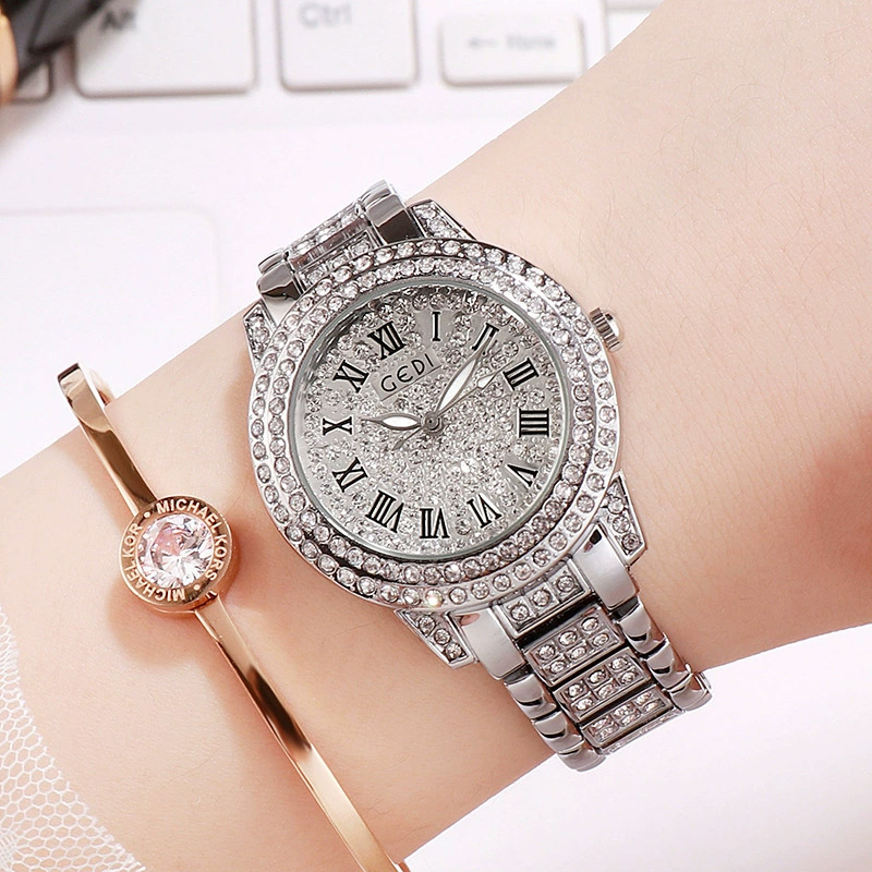Iced Roman Numeral Women's Quartz Watch