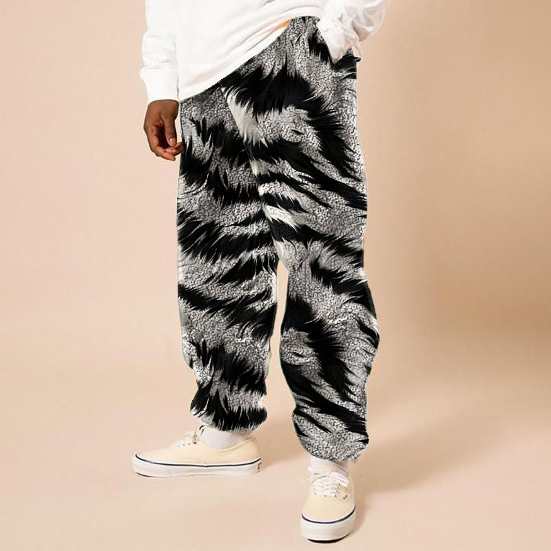 Zebra Print Flannel Lounge Pants