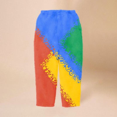 Colorblocked Rendered Flannel Lounge Pants