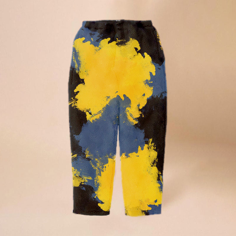 Tie-Dye Print Flannel Lounge Pants