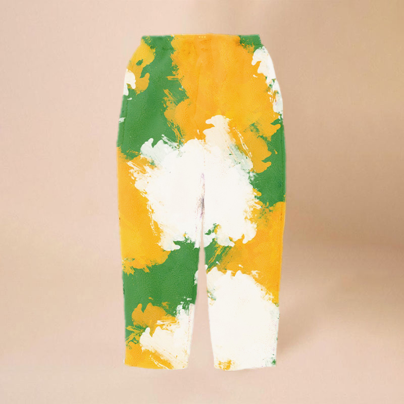 Tie-Dye Print Flannel Lounge Pants