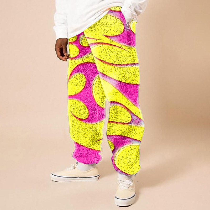 Colorblocked Flame Flannel Lounge Pants