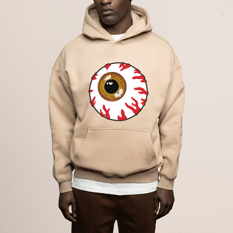 Hipster Eye Print Hoodie