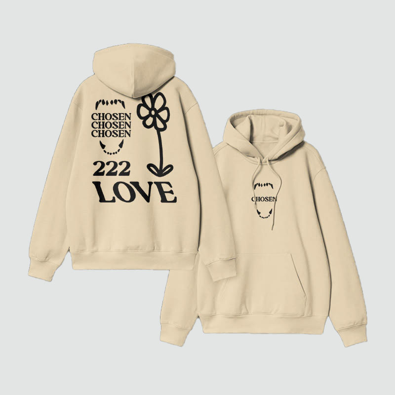 Chosen 2 Love Print Hoodie