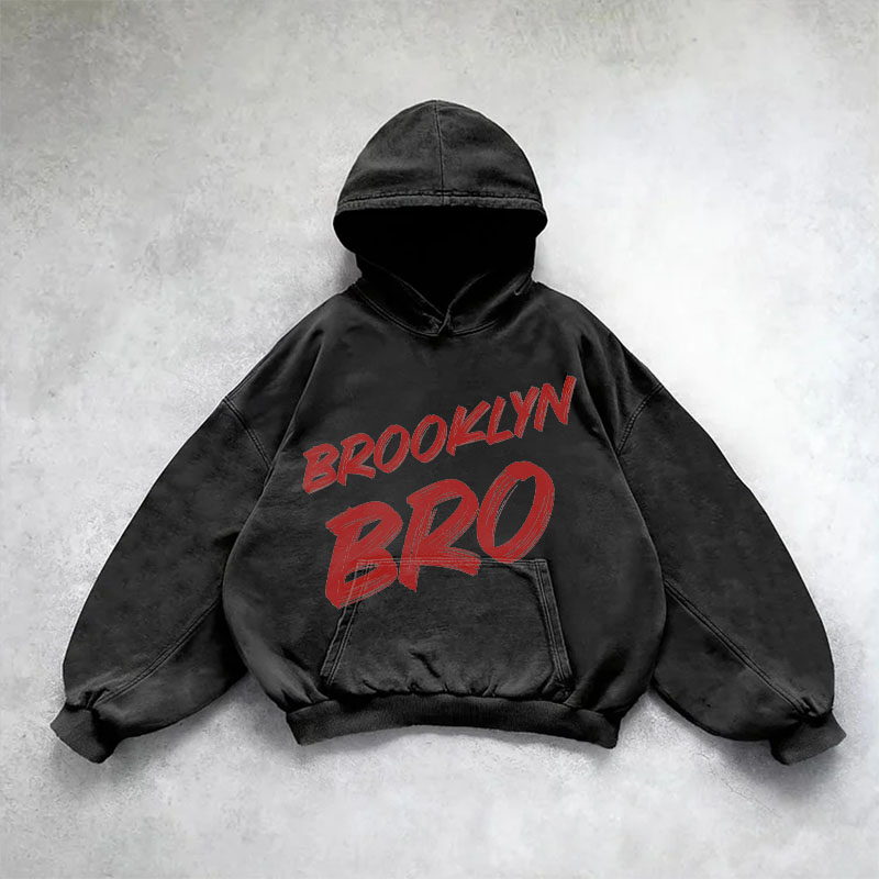 “Brooklyn Bro”Washed Hoodie