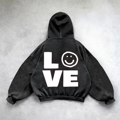 "LOVE"Washed Hoodie