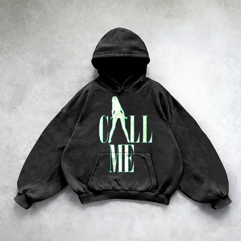 “Call Me” Washed Hoodie