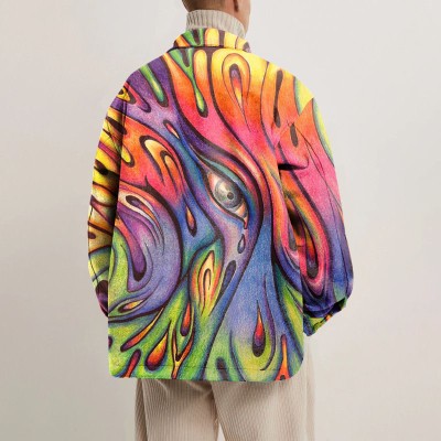 Creative Eyes Graffiti Shirt Jacket