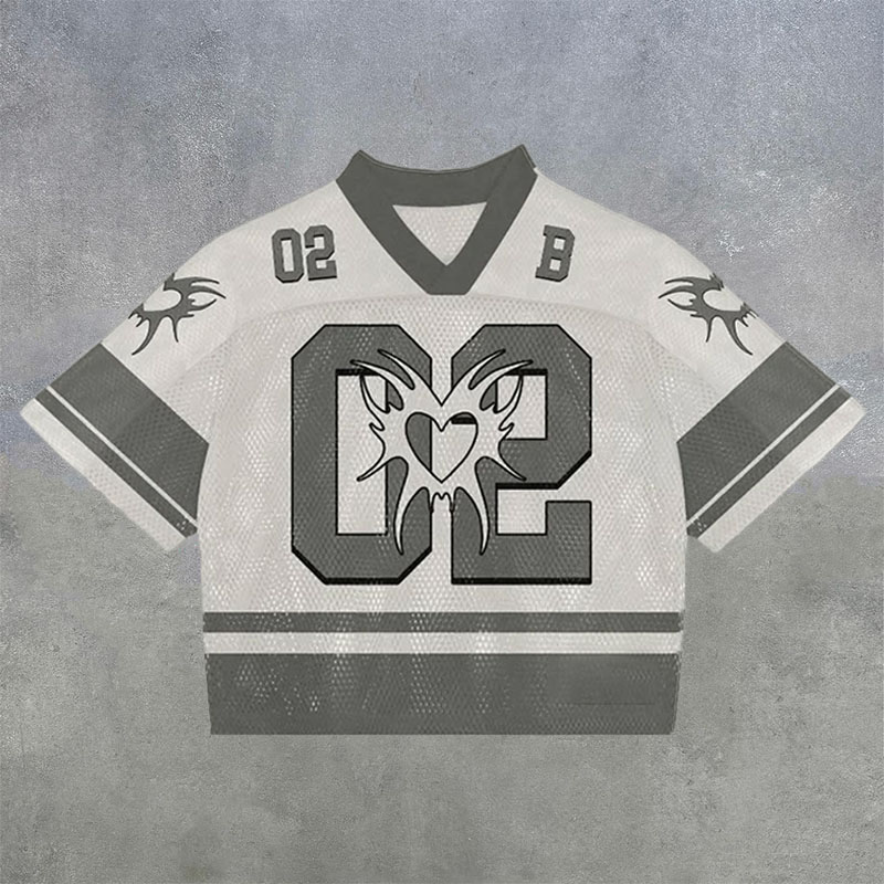 NO'02 Mesh Print Jersey