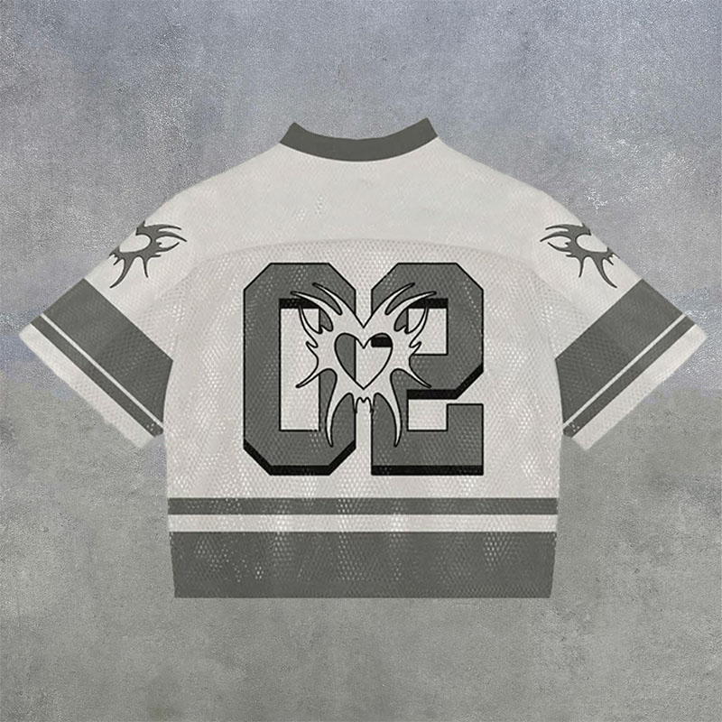 NO'02 Mesh Print Jersey