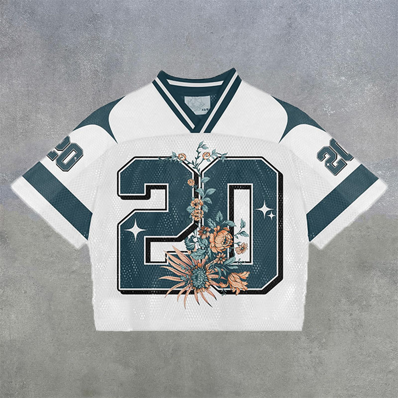 N0.02 Mesh Print Jersey