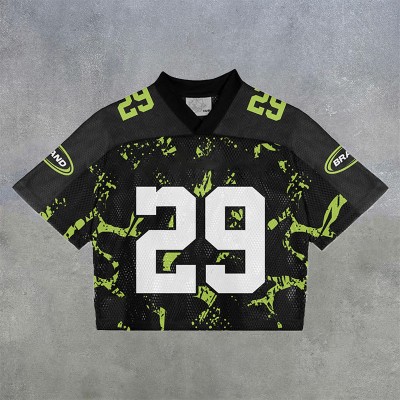 NO'29 Mesh Print Jersey