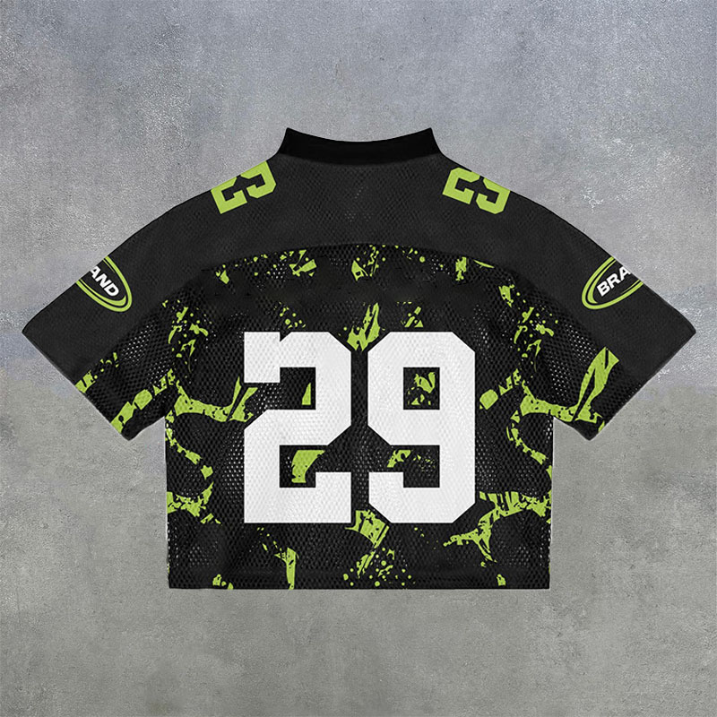 NO'29 Mesh Print Jersey