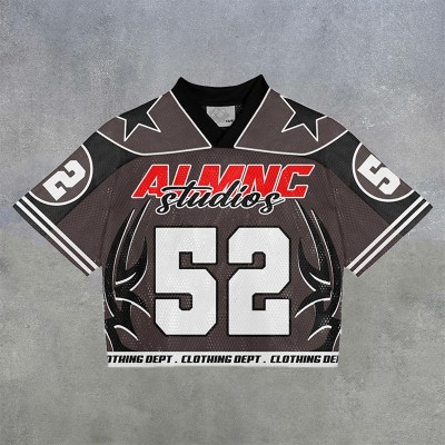 NO'52 Mesh Print Jersey