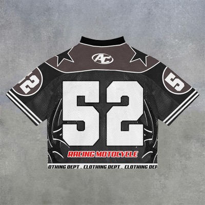 NO'52 Mesh Print Jersey