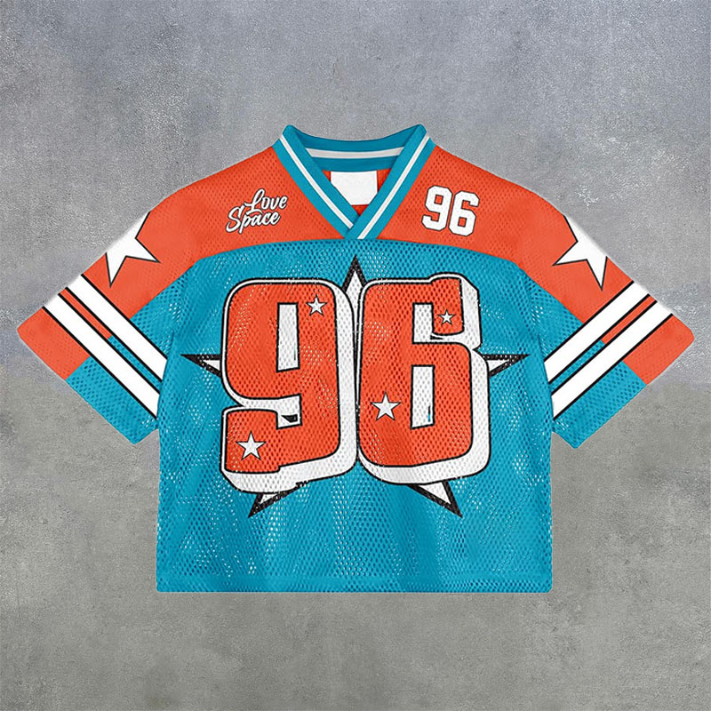 NO'96 Colorblocked Mesh Jersey