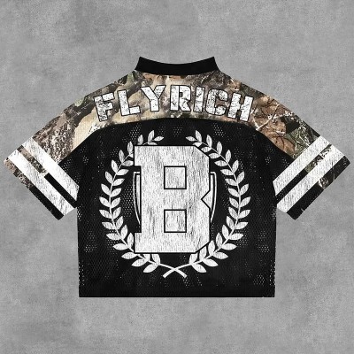 NO'22 Camouflage Patchwork Jersey