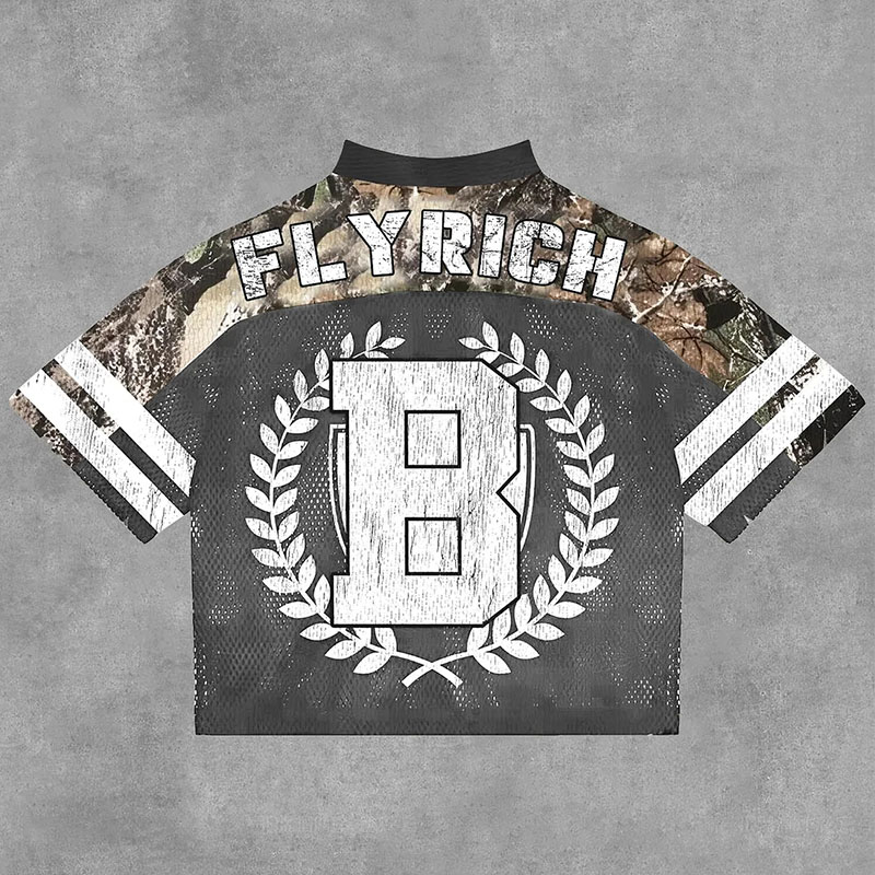 NO'22 Camouflage Patchwork Jersey