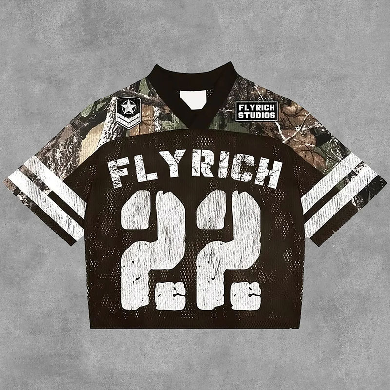 No.22 Camouflage Patchwork Jersey