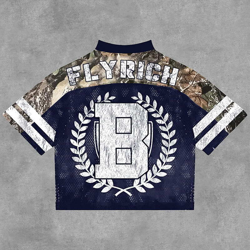 NO'22 Camouflage Patchwork Jersey