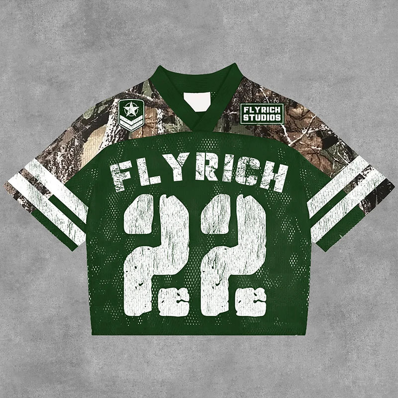 NO'22 Camouflage Patchwork Jersey