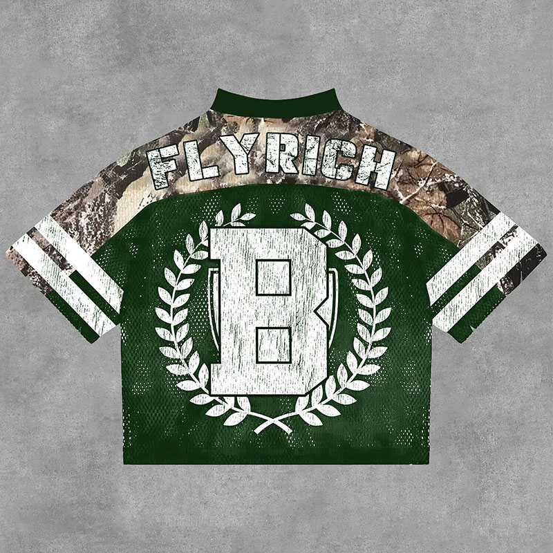 NO'22 Camouflage Patchwork Jersey