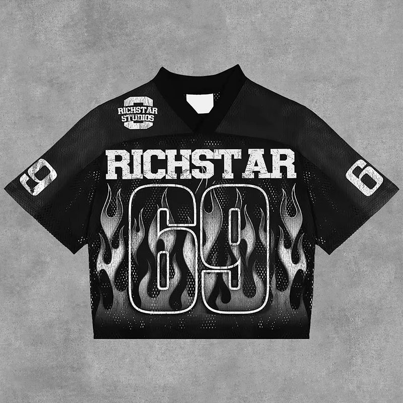 NO'69 Flame Print Jersey