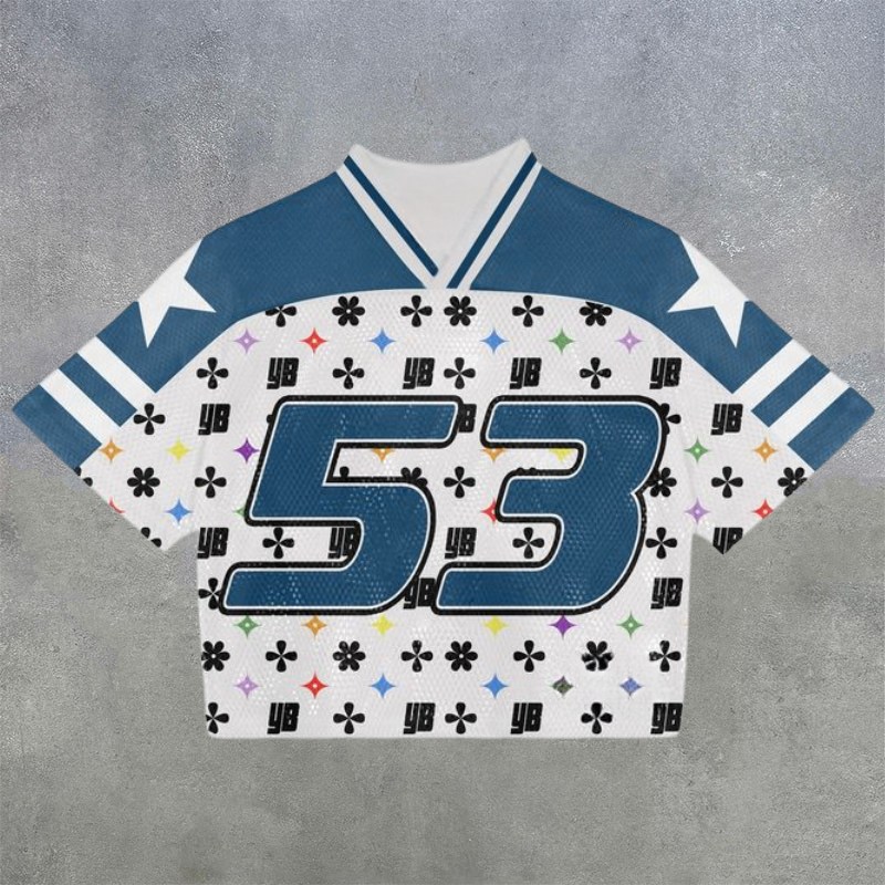 No.53 Print Mesh Jersey